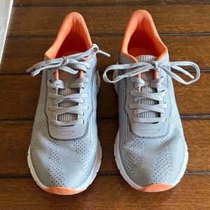 Alegria Gray and Orange Athletic Shoes